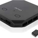 UpHere 12V RGB to 5V ARGB PC Fan Hub with 6 PWM 4Pin Port,8 5V ARGB 3Pin Port,Support up to 6 4-Pin & 3-Pin Case Fans and Additional 2 ARGB Accessories Black FH14-12V(Only Support 12VRGB Motherboard)