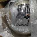 16-Inch Large Disco Ball Big Hanging Mirror Ball Disco Ball Decor for Disco Party Decorations, Weddings, Events, Disco Christmas Decor, and Home Celebration