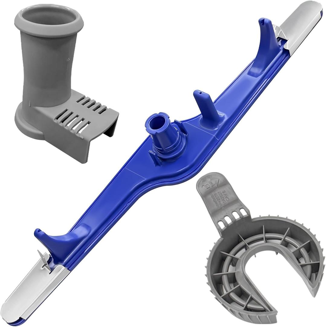1545680 5304517203 Dishwasher Lower Spray Arm Assembly with 5304518968 Support & 5304506518 Trap Drain Filter Compatible with Frigidaire Kenmore 154568001 154414101 154568002 154250901 PS12585623