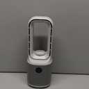 Misby Desk Fans Small Quiet, 13 Inch Bladeless Table Fan, 9 Speeds for Powerful Airflow, 70 Oscillating Fan with Night Light and Timer, Desktop Cooling Fan for Bedroom, Office, Nightstand, Grey