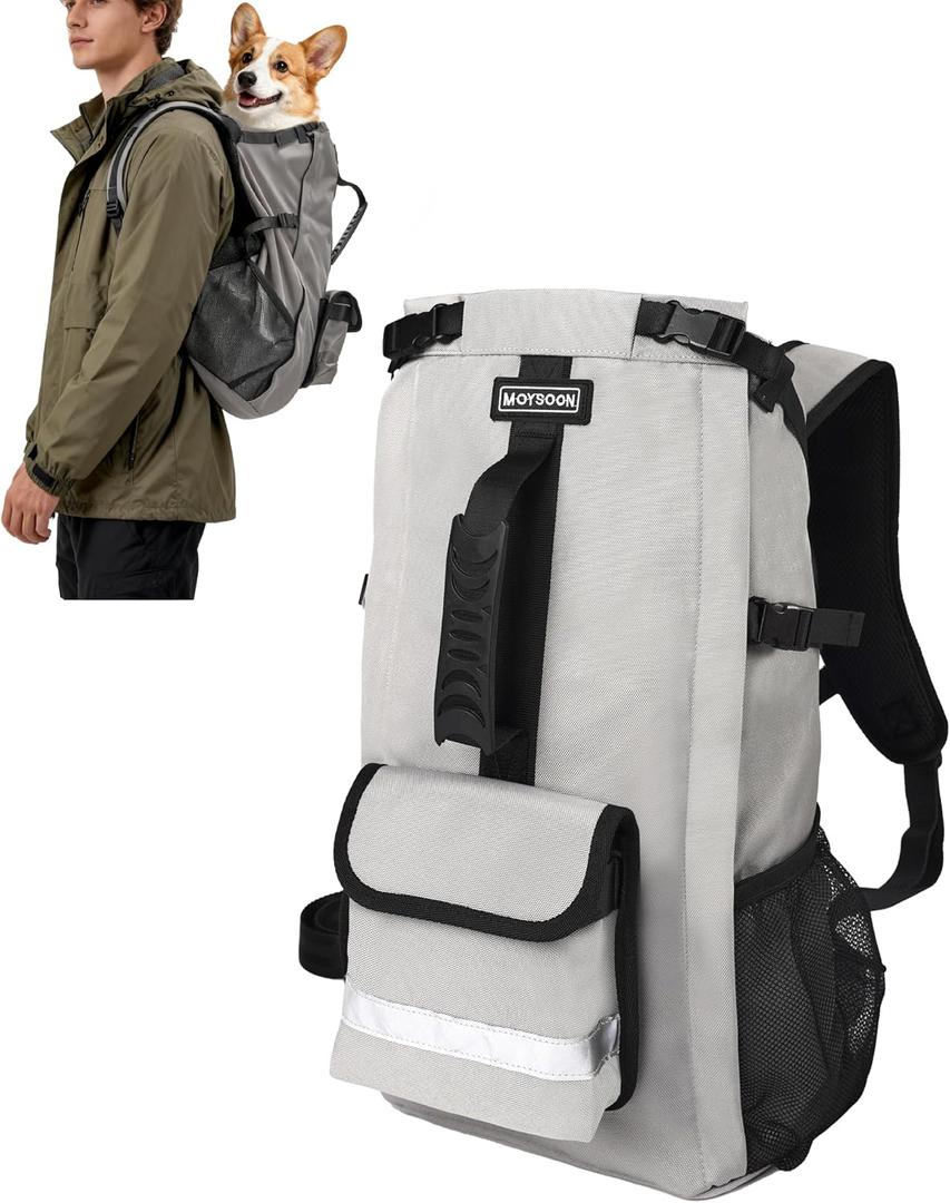 Dog Backpack Carrier for Small and Medium Dogs 4-Layer Safety Design (M)
