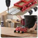 Door Hinge Jig, Aluminum Alloy Door Hinge Router Template, Adjustable Door Mortiser Fits Door Hinges from 2.5" to 5" Length, 1/4" Radius, 5/8" Radius and Types of Square