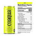 CoAqua Organic Coconut Water, 6 Pack, Natural Electrolytes for Hydration, Naturally Sweet Electrolyte Drink Potassium, Pure Coconut Water Not from Concentrate, Fat Free, Low Sugar, 8.4 Fl Oz Cans (EXP 03/12/27)
