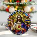 5 x Jesus Christ Ornament: Christmas Ornaments, Religious Christmas Decorations for Tree, Catholic Ornament & Christian Holiday Decor | Religious Gifts, Christian Gifts - Design A