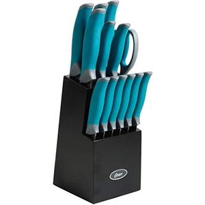 Oster Lindbergh 14 Piece Cutlery Set, Teal