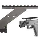 Gotical Combo of 2 - Pistol Hand Guns Picatinny Rail Mount Accessories with Micro Red Dot Sight