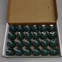 BEICHI Green Flameless Candles, 24-Pack LED Tea Lights Candles Battery Operated, Electric Fake Tealight Candles, Votive Candles Bulk for Halloween, Christmas, Party, Mardi Gras (Green Base, Warm White Light)