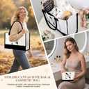 Birthday Gifts for Women, Monogrammed Initial Gift for Teacher Wife Mom, Tote Bag