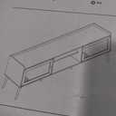 Rattan TV Stand for 55 Inch TV Boho TV Console Media Cabinet with Sliding Rattan Doors Farmhouse Television Stands TV Cabinet Solid Wood Legs Entertainment Center TV Console Table for Living Room