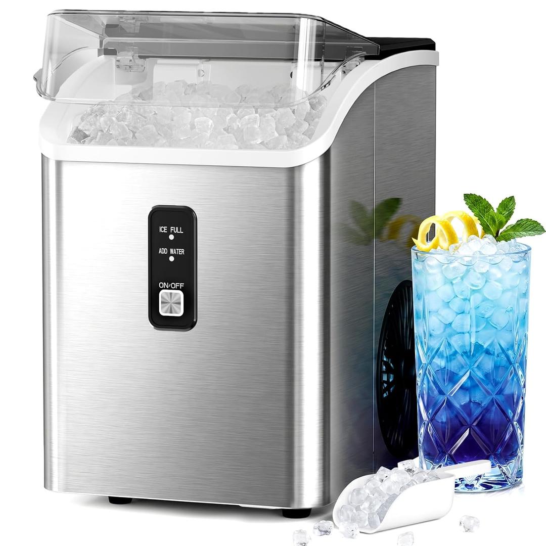 Antarctic Star Nugget Ice Makers Countertop with Soft Chewable Ice