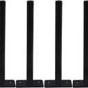 8-Pack 8 Inch Hidden Floating Shelf Bracket, Heavy Duty Blind Shelf Support Hardware | Invisible Wall Brackets for Kitchen, Fireplace Mantel Wood Shelves | Black Powder Coated Solid Steel