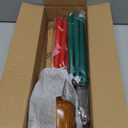 10 Pieces Kwanzaa Kinara Candles Set Flameless Battery Operated Kwanzaa LED Taper Candles with Candle Holder Wooden Wine Goblet Bamboo Table Mat for Kwanzaa Celebration Decoration