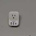 2 Pack European Plug Adapter USB C, TESSAN US to Europe Adapter 4 Outlets 3 USB Charger, Type C International Power Adaptor to Italy Spain France Portugal Iceland Germany, Europe Travel Essentials