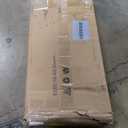 Lutown-Teen 18 Inch Queen Bed Frame with Cover Skirt, Heavy Duty Steel Slat Support Metal Platform Bed Frame Queen Size No Box Spring Needed, Easy Assembly, Black and Blue