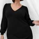 City Chic Women's Plus Size Cocktail Dress - Quiero Mini (Black, XL)