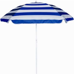 AMMSUN 5ft Seaside Umbrella for Sand and Water Table Sand Box - Kids Durable Umbrellas for children Beach Camping Garden Outdoor Play Shade (5ft Blue White)