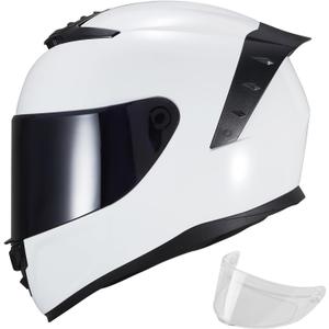 Full Face Motorcycle Helmets WS611 DOT Approved Men Women | Motorcycle Helmet is ABS Shell,Street Bike Racing Motorbike Motorcycle Helmet with Tinted Visor