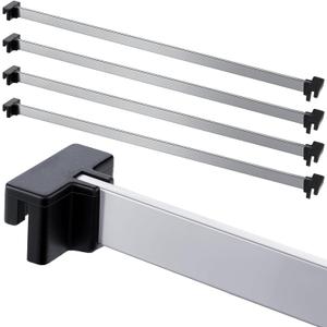 Epakh 8 Pieces Metal Hanging Divider Rail Clip File 4 Pieces File Cabinet Rails for Hanging Folder Frame for Storage