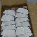 Cow Bells Noise Makers for Sporting Events: 12 Pcs Small White Cowbells with Handle Loud Bells Bulk - Metal Cheering Bell Hand Percussion for Football Games Graduation Weddings - White