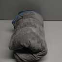 Ameritex Pet Bed Blanket Reversible 100% Waterproof Velvet Super Soft for Sofa and Bed (82x102 Inches, Blue+darkgrey)