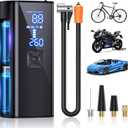 Tire Inflator Portable Air Compressor, 150PSI & 25000mAh Portable Air Pump for Car Tires, 2X Faster Inflation Air Compressor with Digital Pressure Gauge for Car, Bike, Motorcycle, Ball