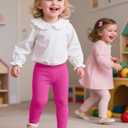 2 Pack Toddler Girls Flare Pants Baby Cotton Leggings Size 18M-5T (Pink)