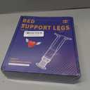 4PC Bed Support Legs,Adjustable Height 5.9-11 inches,Black