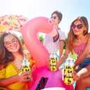 24 Pcs Flamingo Plastic Cups with Lids and Straws Flamingo Party Favors Bachelorette Cups 13.5oz Reusable Drinking Tumblers Bulk for Juice Water Coffee Tea Hawaiian Summer Beach Pool Birthday Party