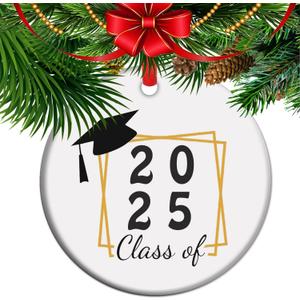 Graduation Ornament, Class of 2025 Graduated Gift, Keepsake for Graduating, Masters Degree Gifts (C10)