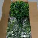 Sggvecsy Artificial Flowers for Outdoors 12 Bundles UV Resistant Boxwood Shrubs Artificial Eucalyptus Fake Plants Faux Plastic Greenery for Farmhouse Garden Indoor Outdoor Home Wedding Decoration