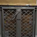 MYPET North States Paws Portable Pet Gate: 26-40" Wide. Pressure Mount. No Tools Needed. Made in USA, 23" Tall, Expandable, Durable Dog Gates for Doorways, Fieldstone Gray