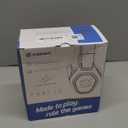 Ozeino 2.4GHz Wireless Gaming Headset for PC, Ps5, Ps4 - Lossless Audio USB & Type-C Ultra Stable Gaming Headphones with Flip Microphone, 40-Hr Battery Gamer Headset for Switch, Laptop, Mobile, Mac (Black and White)