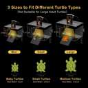 Turtle Basking Platform with Light,11.8*7.8*7.8inch Land Elevated Topper Decor,Red Eared Slider Hanging Habitat Enclosure Cage,Cuckold Tank with Lid,House for Semi Aquatic Baby Terrapin Large