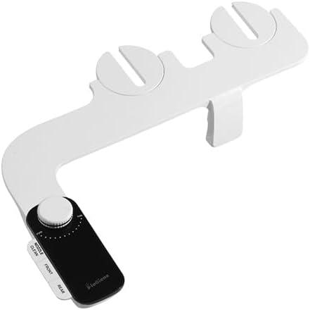 Bidet Attachment with Self-Cleaning, Dual Nozzle, Non-Electric Bidet Attachment for Toilet Seat, Adjustable Water Pressure, Rear and Feminine Wash (White). BG5100-CBS