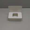 Baby Wipes Dispenser, Wipe Holder for Baby & Adult,Keeps Wet Tissue Fresh, Non-Slip Wipes Case, Flushable Wipe Container with Sealing Design Lid (White)