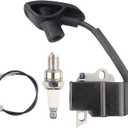 4282 400 1310 Ignition Coil with Spark Plug for Stihl BR500 BR550 BR600 S183 Blower Replaces 4282 400 1305,4282 400 1308,4282 400 1310