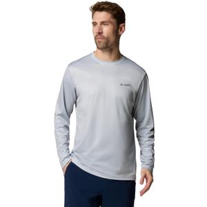 Columbia Men's Terminal Tackle PFG Fish Flag Long Sleeve (XX-Large, Cool Grey/Black Bass Lures)