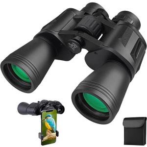 20x50 Binoculars for Adults, HD High Powered Professional Binoculars for Bird Watching Travel Stargazing Concerts Outdoor Sports-BAK4 Prism FMC Lens,Waterproof (Black)
