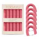 Heatless Curls Overnight Set - Jumbo Overnight Hair Curlers to Sleep In, Soft Velvet Hair Rollers for Women, No Damage Curls Styling Tools 6pcs