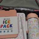 Fimibuke Kids Bento Lunch Box with 4 Compartments, Insulated lunch Bag, Stainless Steel Insulated Water Bottle, Ice Pack & Utensils Set, Birthday Gifts for Ages 3-12 Back to School Toddler Girls Boys (A10. Rainbow)