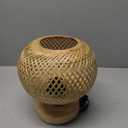 Bamboo Woven Rattan Table Lamp Farmhouse Style Bedside Atmosphere Lamp Bedroom Bedside Table Lamp Study Room Decoration Table Lamp Warm Atmosphere Decoration Bedside Lamp