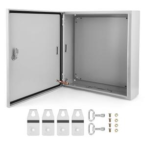 Electrical Box, 24x24x8" NEMA 4X Steel Electrical Box, IP66 Waterproof & Dustproof, Outdoor/Indoor Electrical Junction Box, Lockable Junction Box