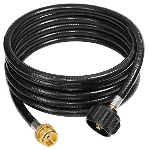 DOZYANT 15 Feet Propane Adapter Hose 1 lb to 20 lb Converter Replacement for QCC1 / Type1 Tank Connects 1 LB Bulk Portable Appliance to 20 lb Propane Tank