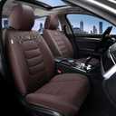 FLORICH Car Seat Covers, Leather Seat Covers, Front Seat Covers 2PCS,Waterproof Car Seat Protector, Auto Driver Seat Covers Accessories Fit for Most SUV Trucks (Coffee, Front Pair)