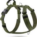 No Pull Dog Harness with Handle, Soft Mesh Padded Adjustable for Dogs | Reflective Easy Walk Harness with Front Clip for Training, Running & Outdoor (Ranger Green, XL)