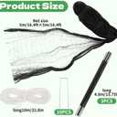 Pond Cover Net 10.5x10.5FT Pond Dome with PVC Support rods Leaf Net and Ground Studs for Pond and Garden