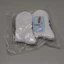 AugRing Women's Striped Cotton Crew Socks Cozy Casual Athletic Quarter Socks for Running & Gym Size 5-11 (White)