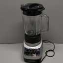 BLACK+DECKER PowerCrush Countertop Blender, 6-Cup Glass Jar, For Smoothies and More, Stainless Steel Blade, 4 Speed Settings to Puree, Crush Ice, Chop, Dice, and Pulse, Dishwasher Safe, 700W Motor
