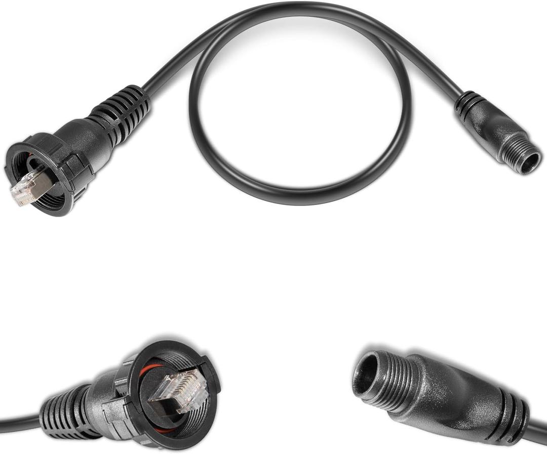 Replacement for 010-12531-01 Marine Network Cable,for BlueNet Network Cable Small(Male) to Large(RJ45), Compatible with Garmin GC 200, GLS 10, GMR Fantom 256/254/124/126/54/56, Panoptix LiveScope