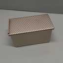 Pullman Loaf Pan with Lid, Aluminum Nonstick Bakeware for Baking Bread, 1 lb Dough Capacity